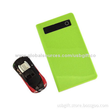 External Battery Charger/Power Bank, 4,000mAh Big Capacity with 4 LED Power Indicators, LED Torch